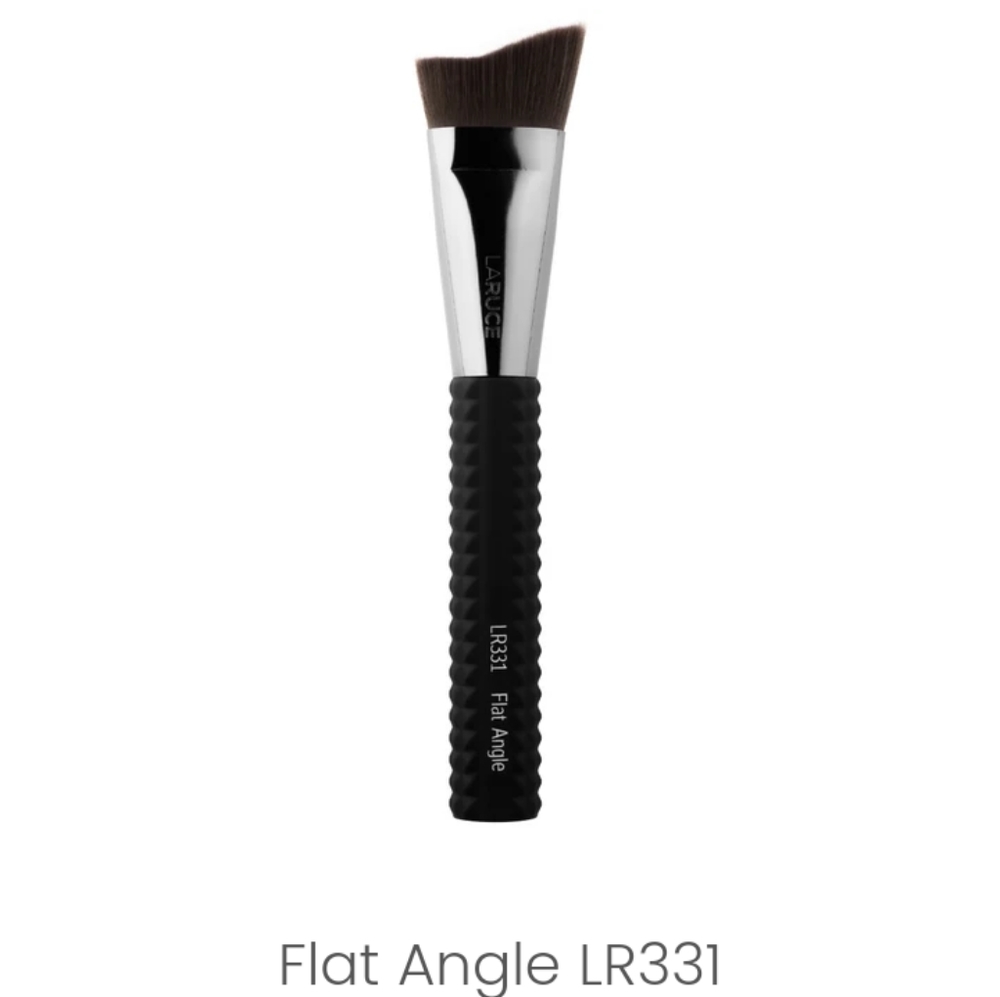 Angled makeup brush